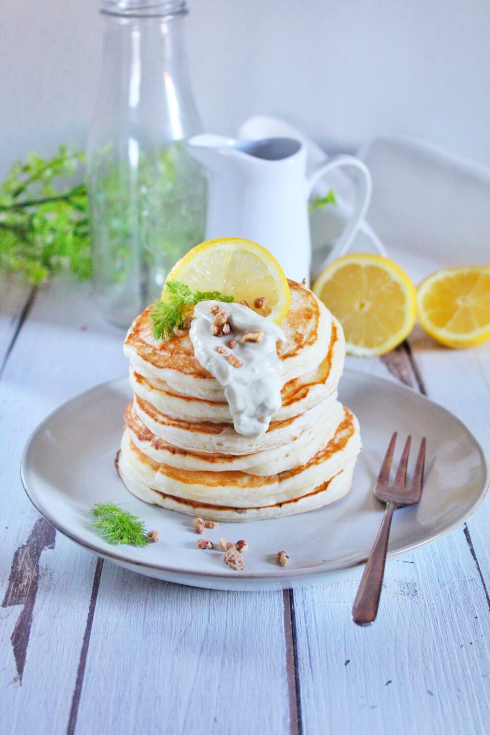 (Italiano) Pancakes vegani al limone