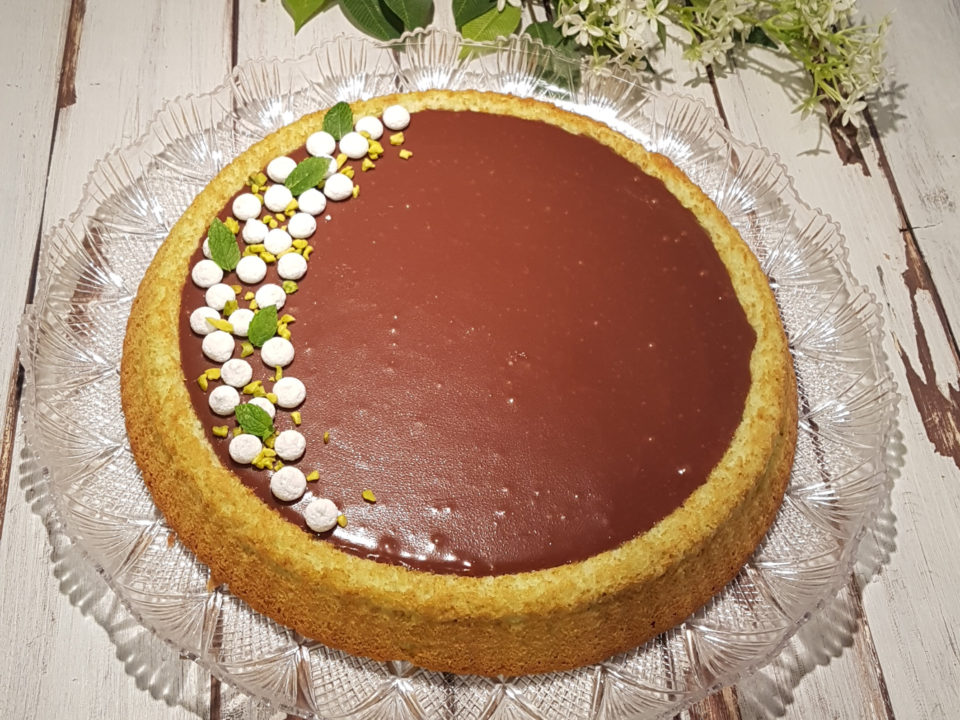 Torta californiana cioccolato, cocco e menta