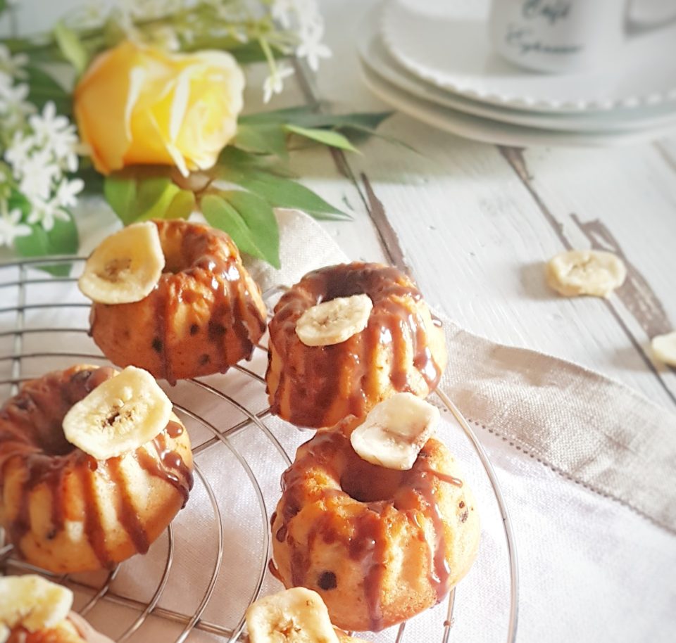 (Italiano) Ciambelline alla banana e cioccolato